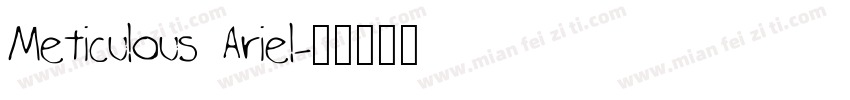 Meticulous Ariel字体转换